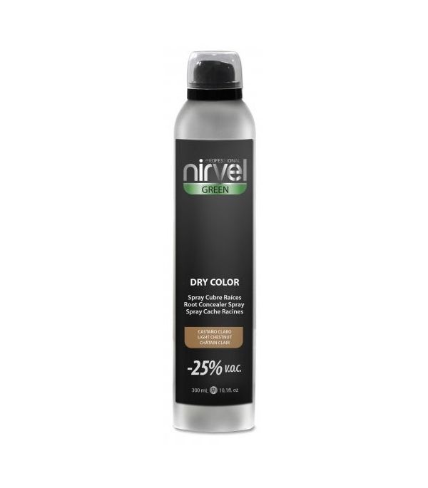 Spray cubrecanas Nirvel dry color castaño