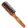 Cepillo caballero plano de madera y cerdas de jabalí