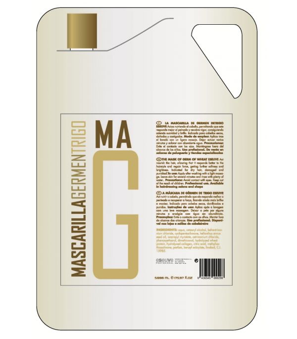 Mascarilla germen de trigo garrafa 5 litros Eseuve. Version Profesional