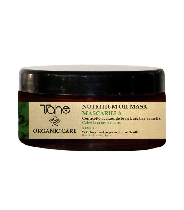 Mascarilla nutritium oil cabellos gruesos Organic Care 300ml Tahe