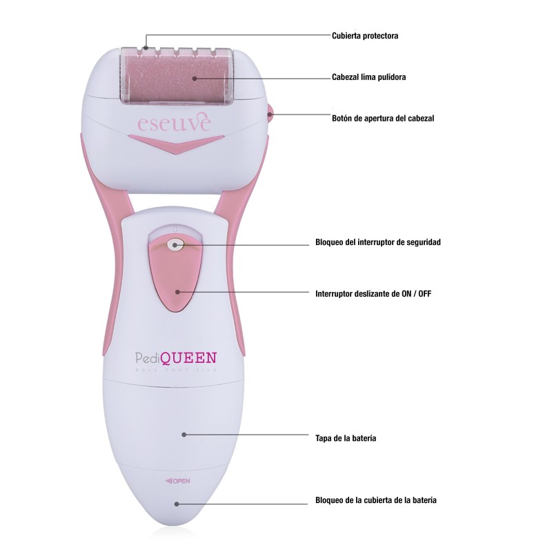 Lima electrica batería Pediqueen Eseuve