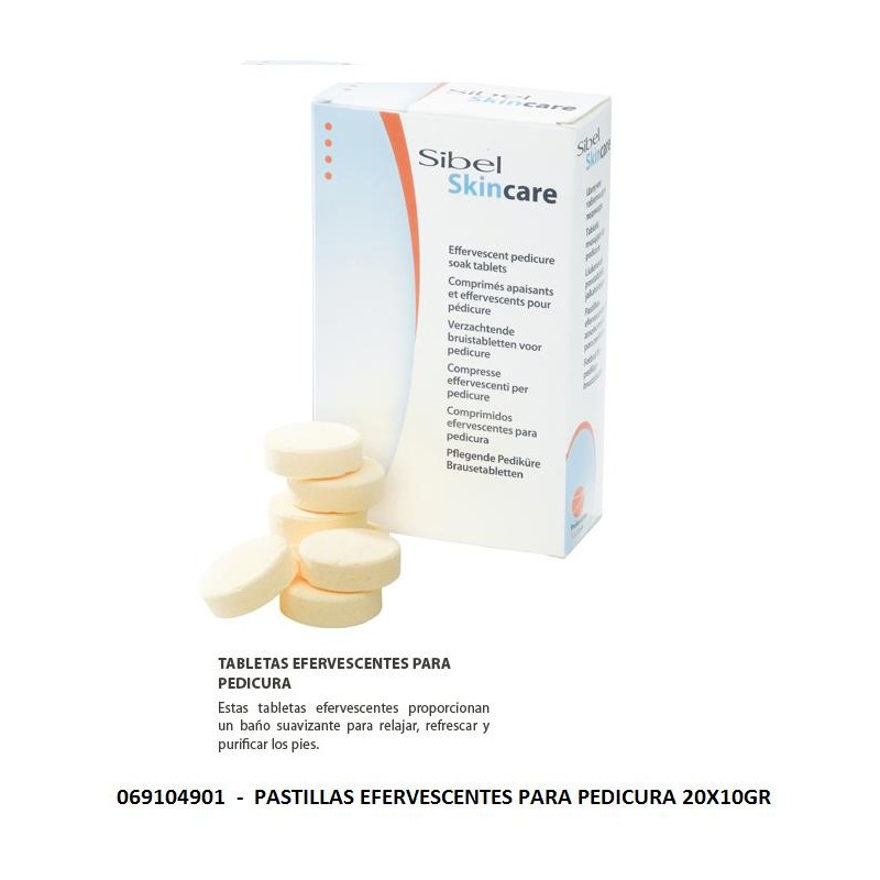 Pastillas efervescentes para pedicura