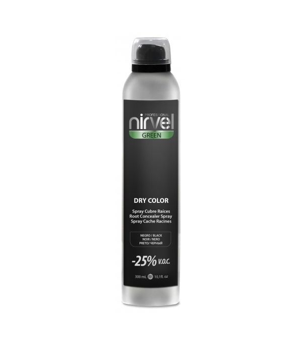 Spray cubrecanas Nirvel dry color negro