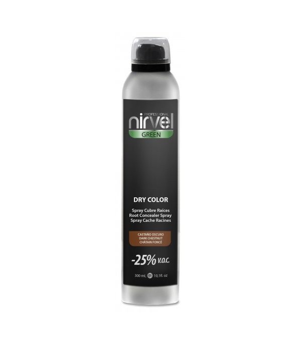 Spray cubrecanas Nirvel dry color castaño oscuro