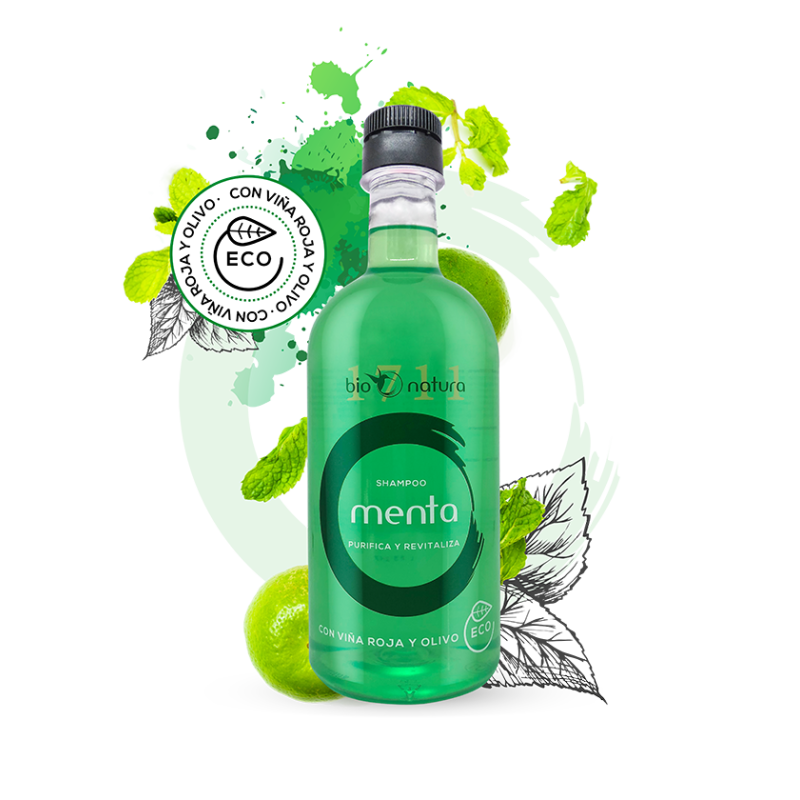 Champú de menta con aromaterapia de Bionatura. Version Profesional