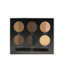 Kit sombras de ojos y cejas 10 tonos Elixir