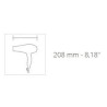 Secador de Pelo ProfesionalCompacto. ETC 3500 Turmalionic. 2000 w Gammapiu