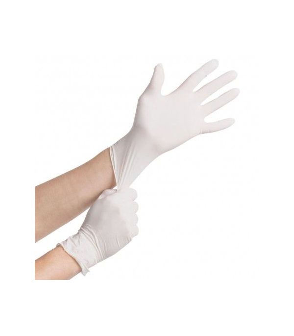 Guantes latex sin polvo mediano 100 ud