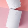 Tubo portabrocha de maquillaje blanco ILU