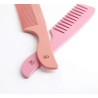 Peine desenredante de bambú ecológico rosa ILU
