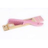 Peine desenredante de bambú ecológico rosa ILU