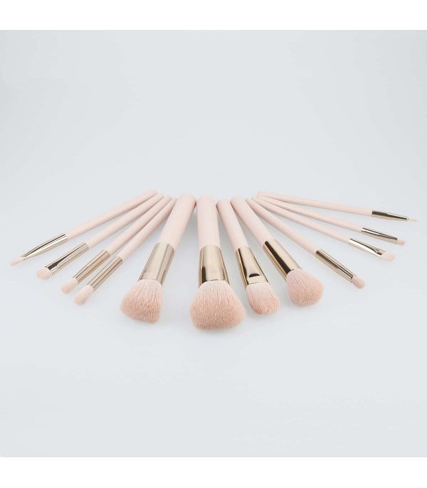 Tools For Beauty MiMo Multicolor Set - Set pinceles y brochas de maquillaje  con neceser, 11uds.