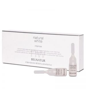 Natural white intense ampollas 20 x 3 ml Belnatur. Version Profesional
