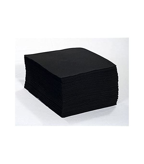 Toalla Desechable Negra de 1 uso color 40x80 cm - Uso Profesional. Version Profesional