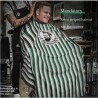Capa de Corte Profesional para Barbería de rayas| Asuer. Version Profesional
