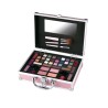 Maletín estuche de maquillaje. Color rosa. 24 productos MYA | Version Profesional