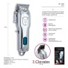 Máquina Cortapelos Profesional. Batería recargable Metálica 3 Claveles