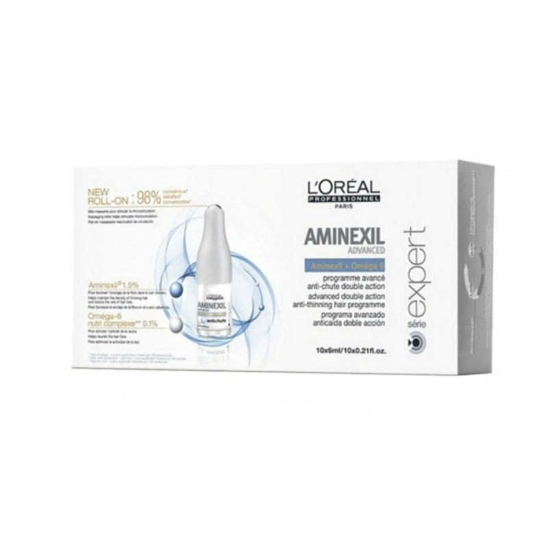 Ampollas anti-caída. Aminexil Advance Ampollas. Serie Expert L'oréal Professional