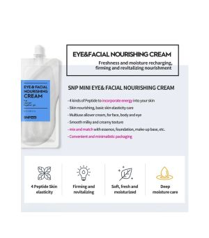 Crema facial nutritiva. Regeneradora. Ojos y rostro. 25 ml. Eye & facial nourishing cream SNP