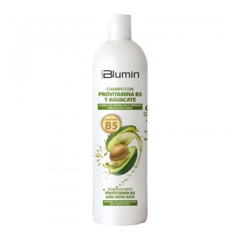 Champú Cabellos Normales o teñidos. Anti-frizz. Aguacate y Provitamina B5. Blumi