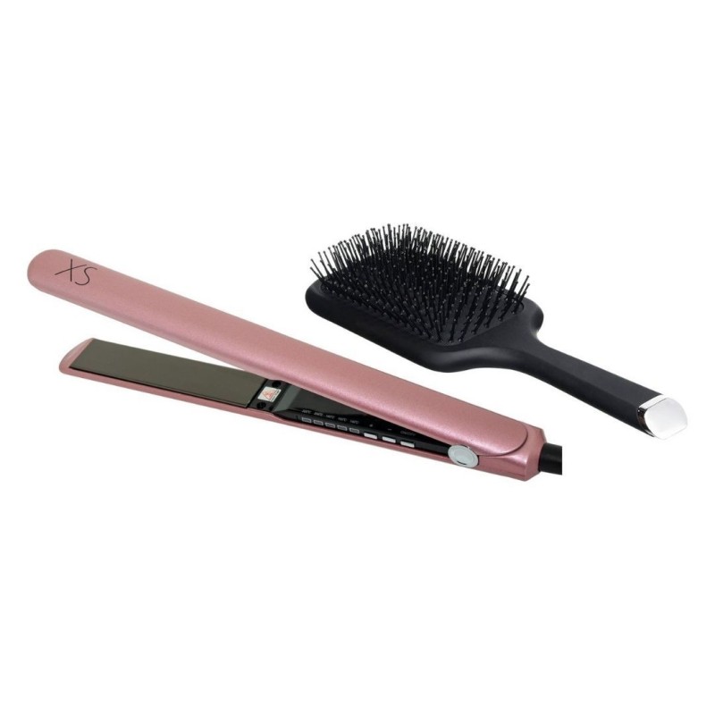 Pack Plancha de pelo titanium. Profesional XS + cepillo pala. AGV