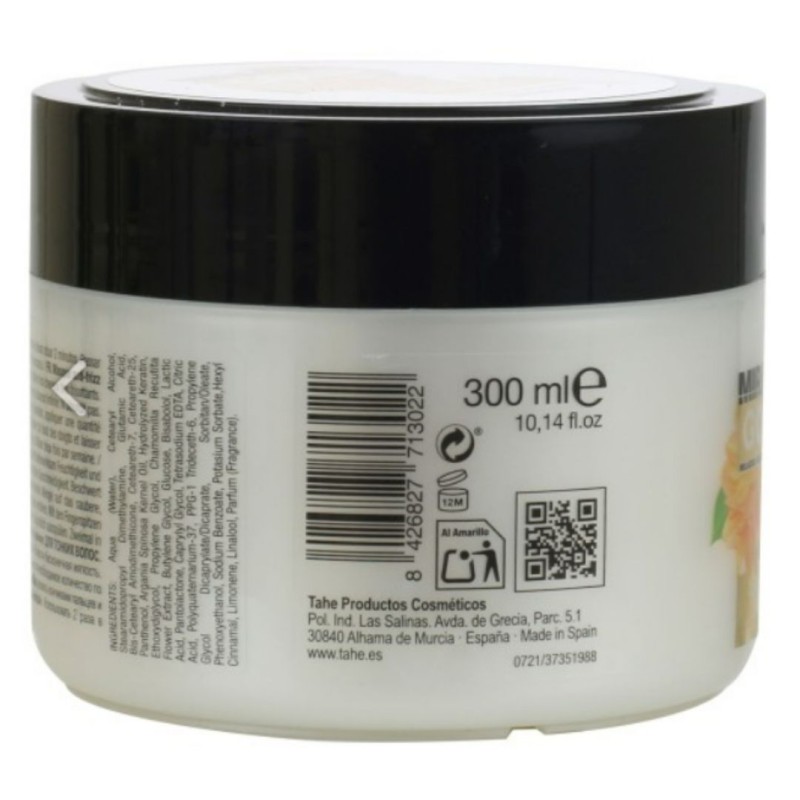 Mascarilla capilar antiencrespamiento. Cabellos finos. 300 ml. Miracle Gold. Tahe