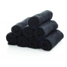 Toalla de peluquería de algodón. Negra. Eseuve