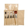 Set estuche 7 pinceles maquillaje. Tike plus gold. Perfect beauty