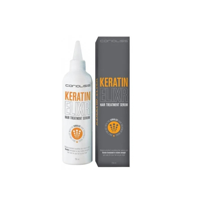 Plancha de pelo de vapor. C-STEAM + Keratin elixir serum