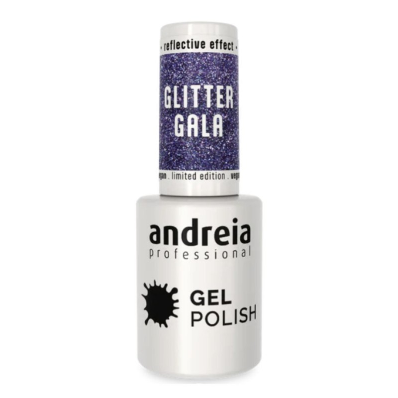 Esmalte semipermanente Gel.LED y UV. Glitter Refflective Effect Andreia