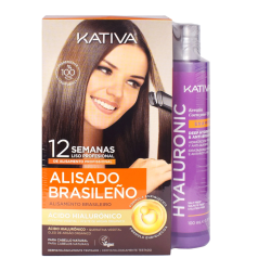 Kit Alisado brasileño + Champú Q10 Kativa