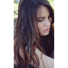 Plumas extensiones estilo Boho. Accesorio para cabello. Color menta Talla-L
