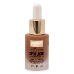 Base de maquillaje líquida. Con aplicador. Aspecto Natural Spotlight Andreia