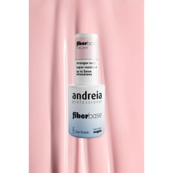 Base de esmalte en gel enriquecida con fibras sintéticas. Fiberbase Andreia
