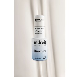 Base de esmalte en gel enriquecida con fibras sintéticas. Fiberbase Andreia