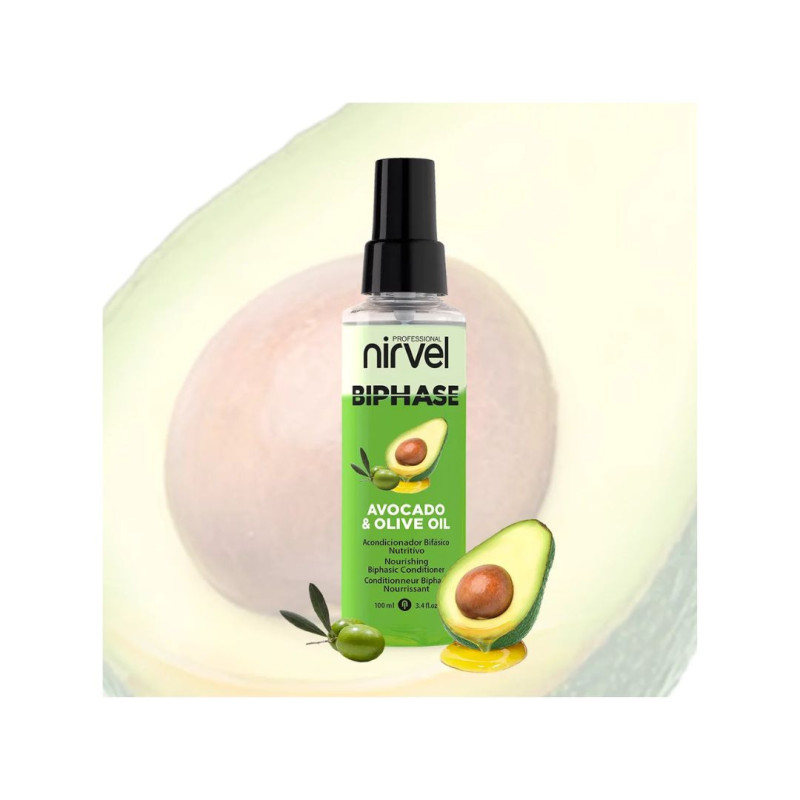 Acondicionador bifásico nutritivo Avocado & Olive Oil Nirvel