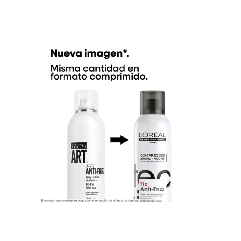 Tecniart new spray fix anti-frizz 250 ml