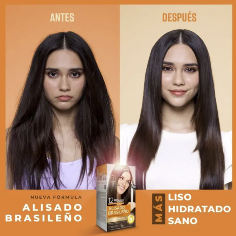 Kit de Alisado Brasileño Vegano Kativa. Hasta 12 semanas