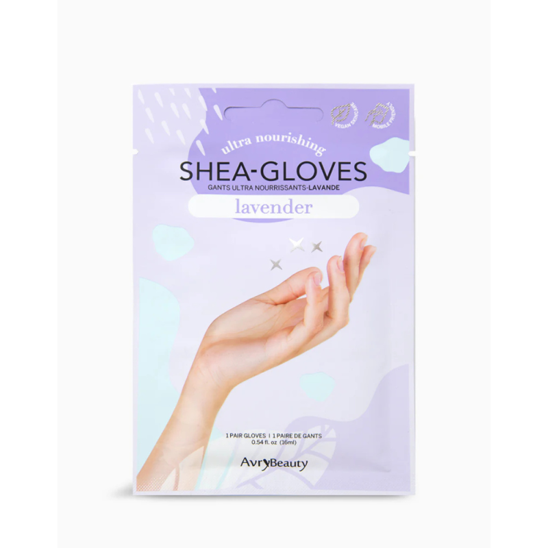Shea Butter Gloves Lavender – Guantes Hidratantes con Manteca de Karité y Lavanda