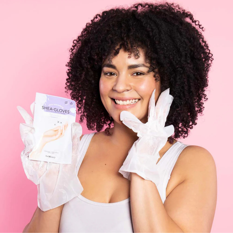 Shea Butter Gloves Lavender – Guantes Hidratantes con Manteca de Karité y Lavanda