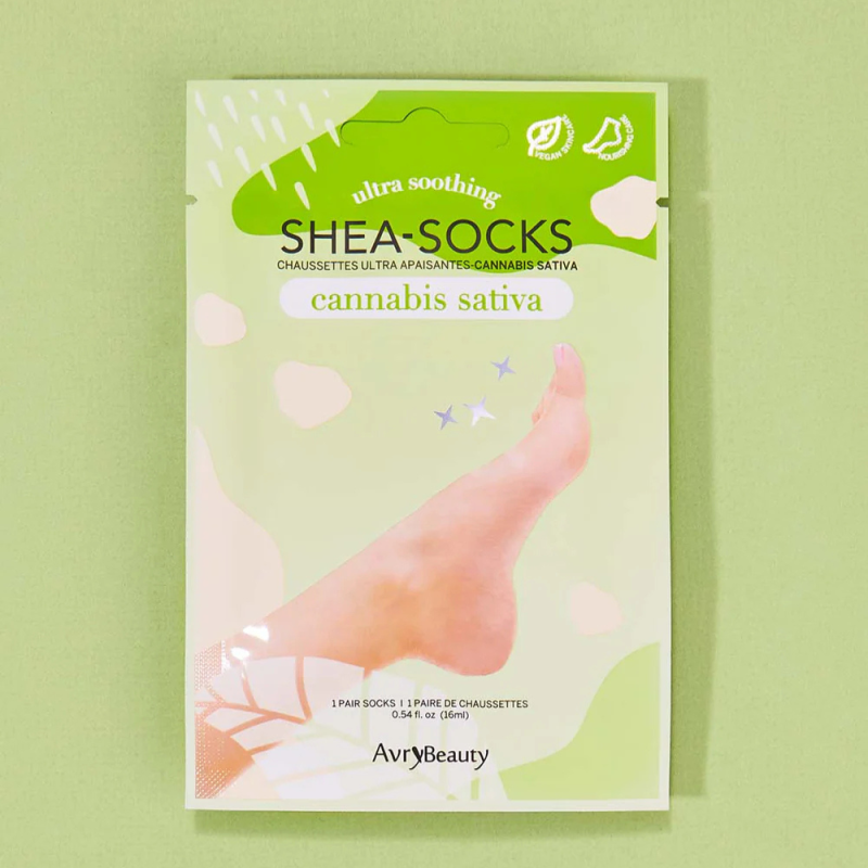 Shea Butter Socks Cannabis Sativa – Calcetines Hidratantes con Manteca de Karité