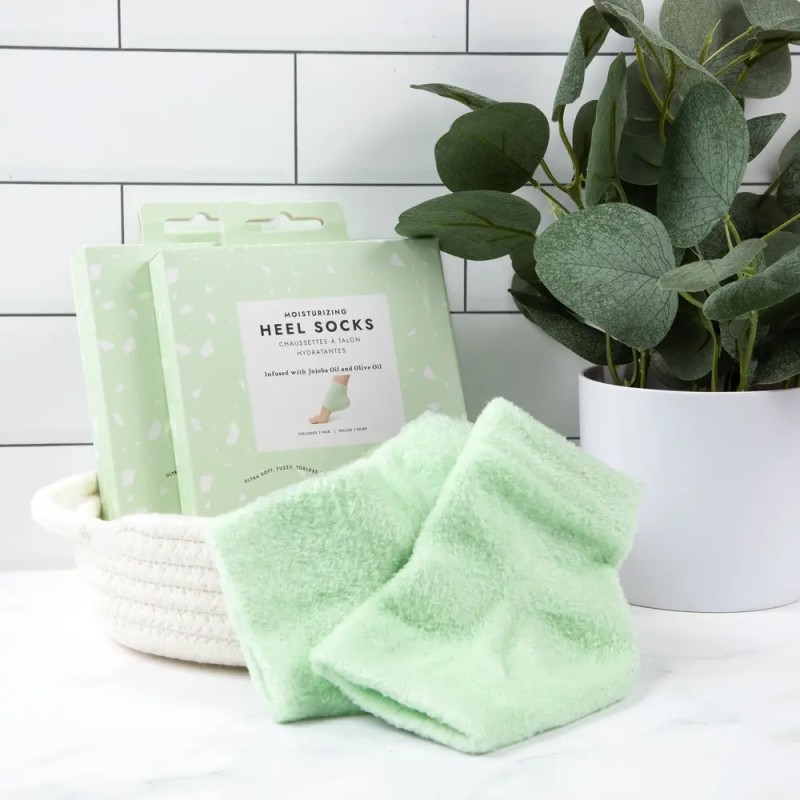 Moisturizing Heel Socks Mint – Calcetines Hidratantes para Talones Secos