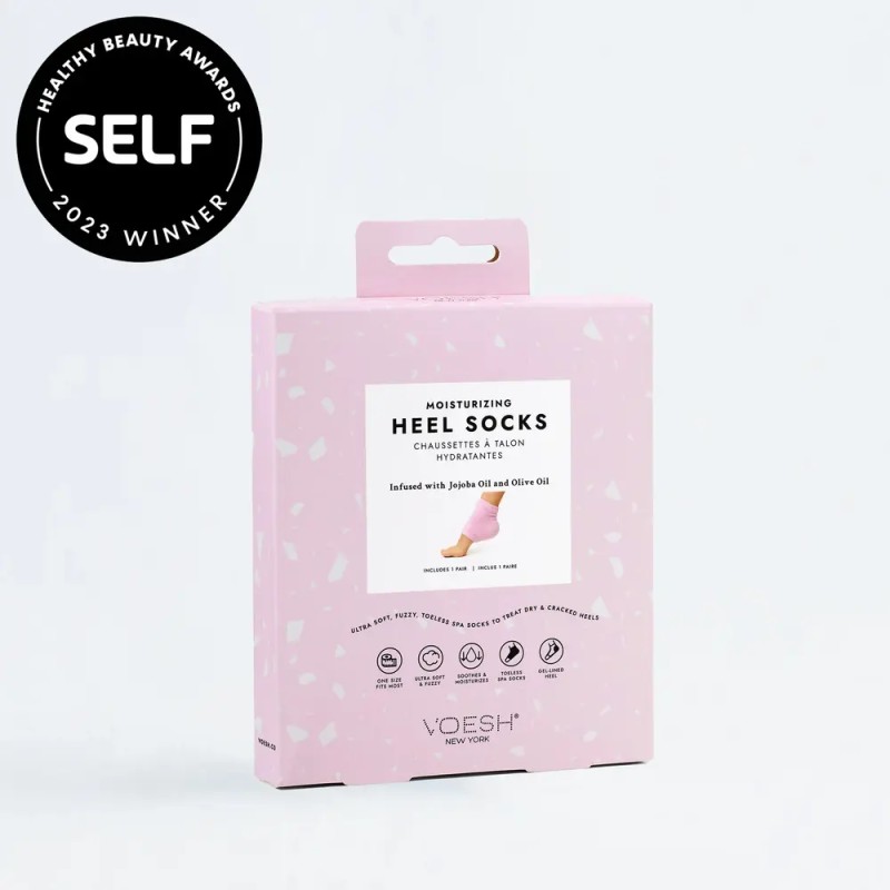 Moisturizing Heel Socks Pink – Calcetines Hidratantes para Talones Secos