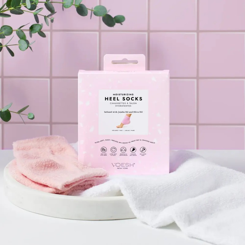 Moisturizing Heel Socks Pink – Calcetines Hidratantes para Talones Secos