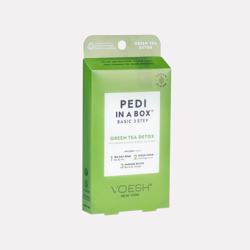 Pedi in a Box Green Tea Detox – Pedicura Detox con Té Verde 3 Pasos