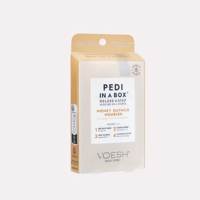 Pedi in a Box Honey Oatmilk – Pedicura Nutritiva con Avena y Miel