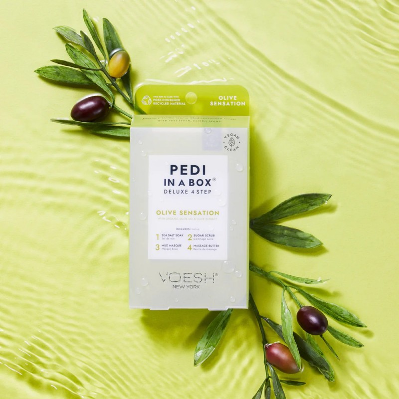 Pedi in a Box Olive Sensation – Pedicura Hidratante con Aceite de Oliva