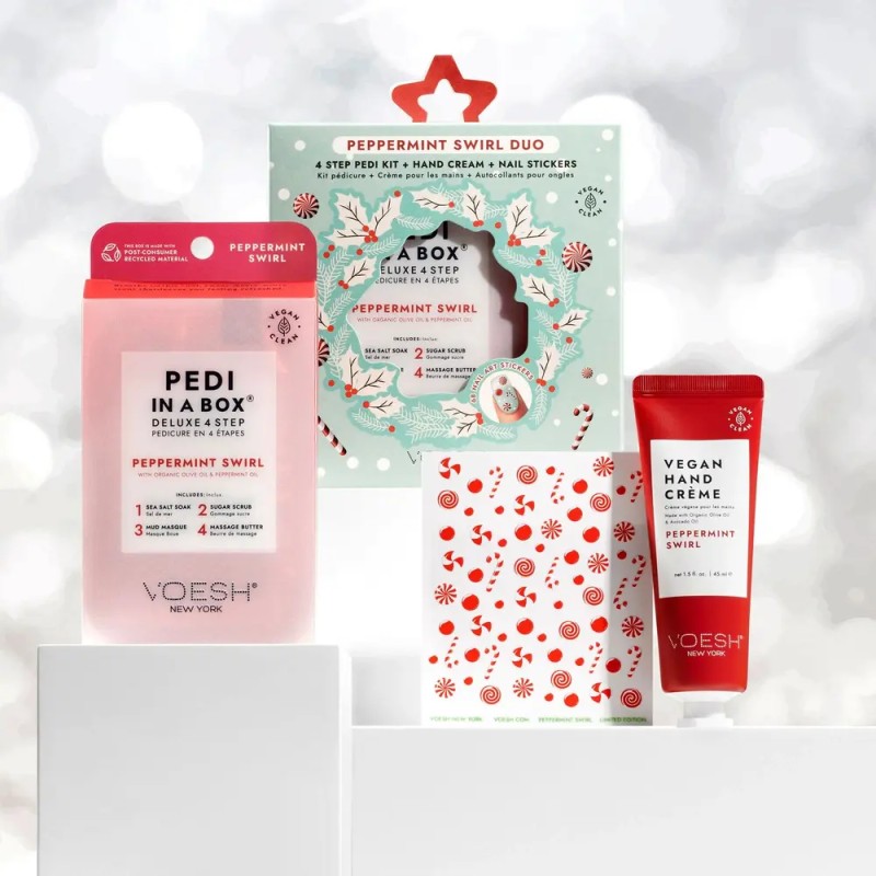 Peppermint Swirl Duo – Set Navideño Hidratante con Menta