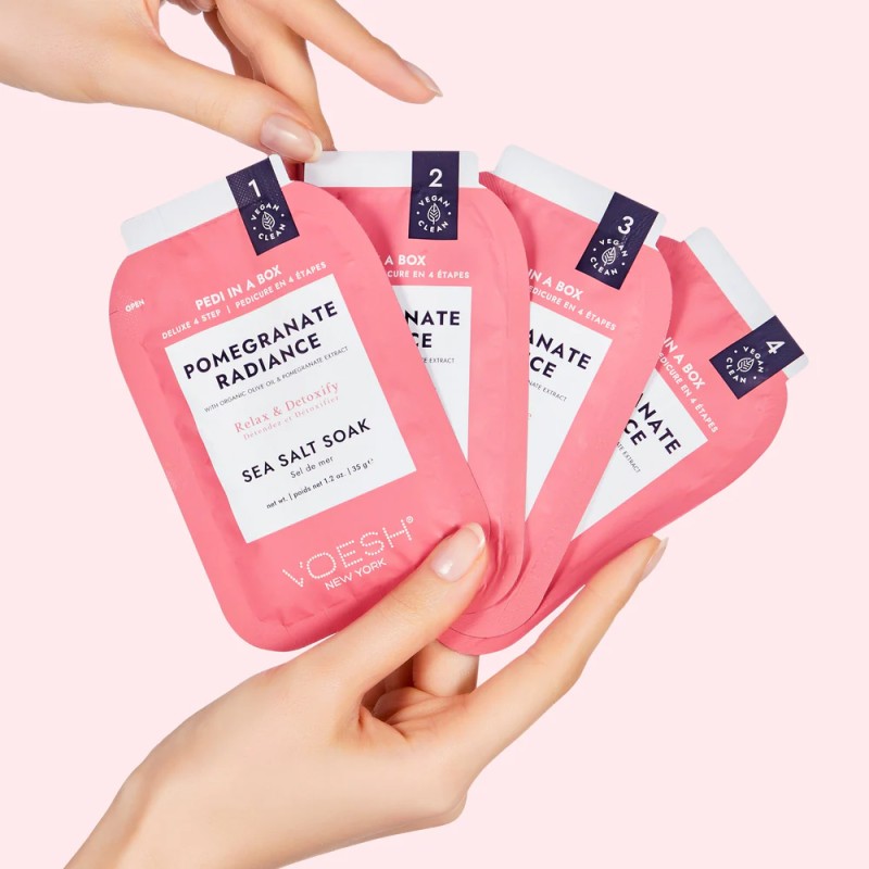 Pedi in a Box Pomegranate Radiance – Pedicura Revitalizante con Granada