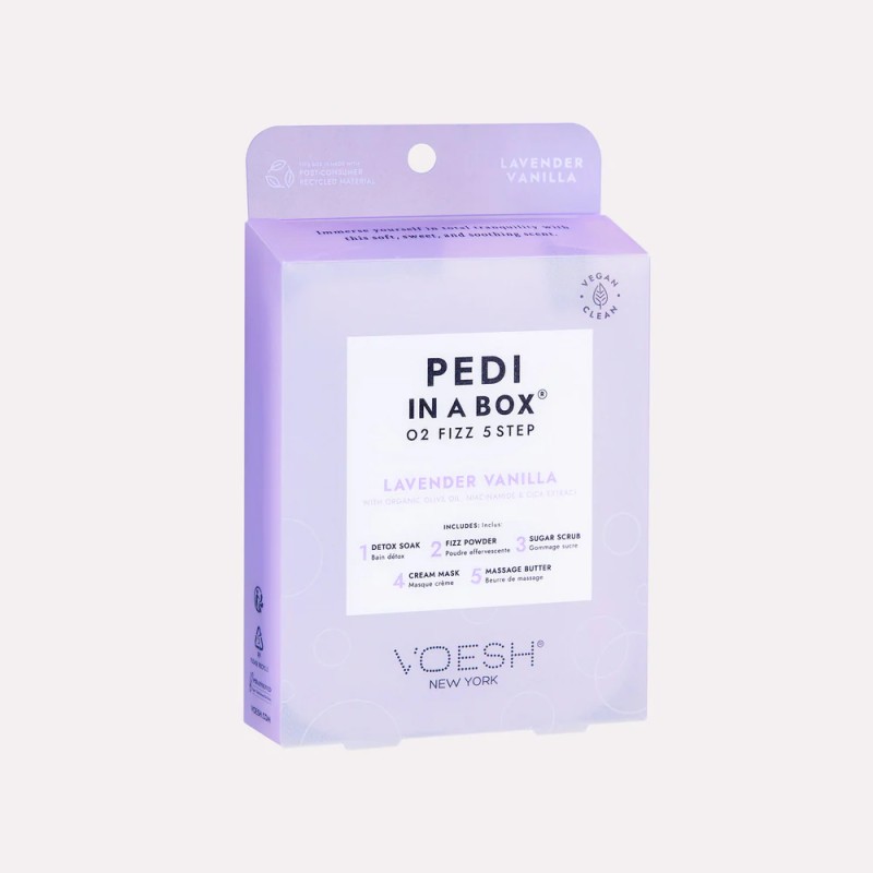 Pedi in a Box O2 Fizz Lavender Vanilla – Pedicura Relajante y Detox